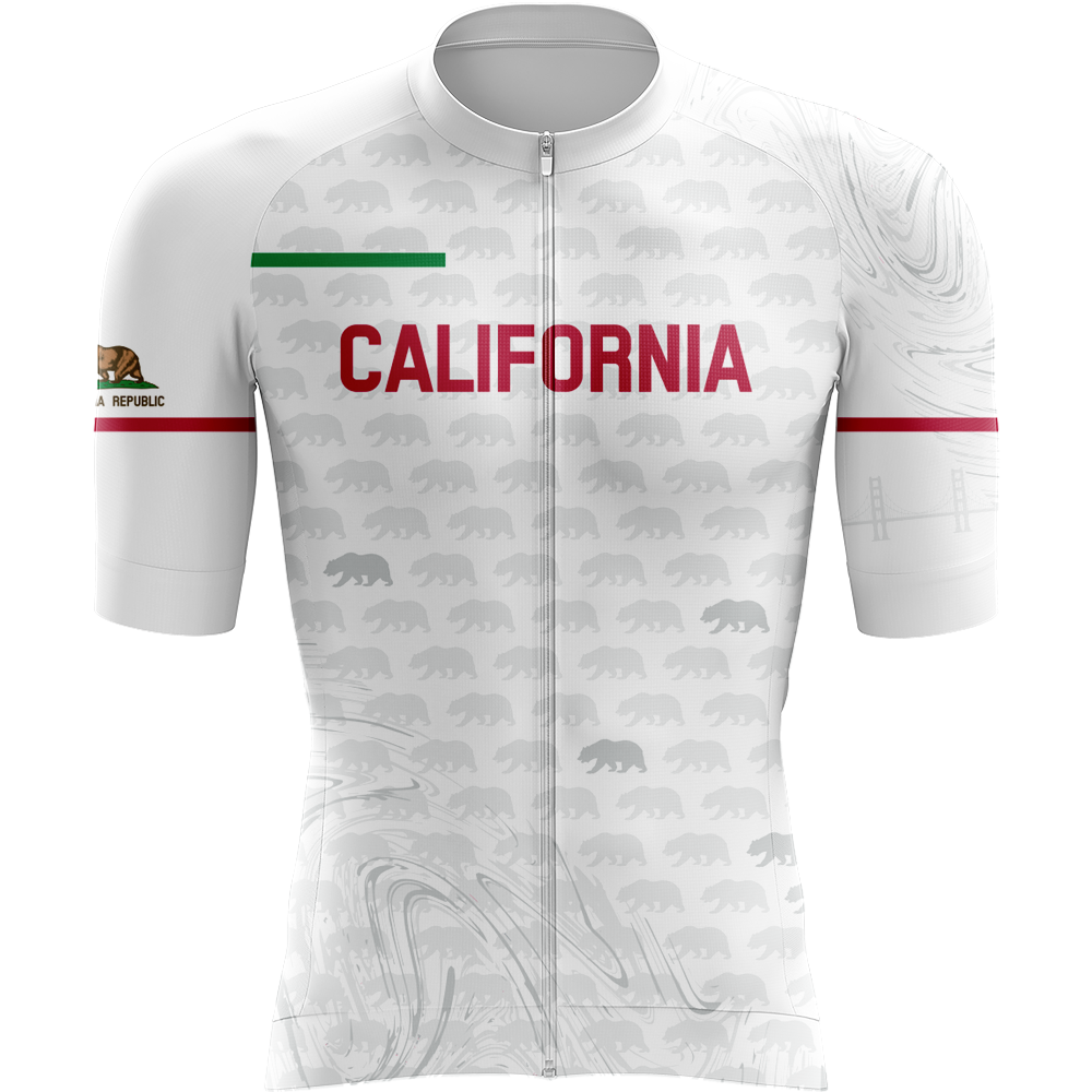 Men's Republic California Cycling Jersey - White