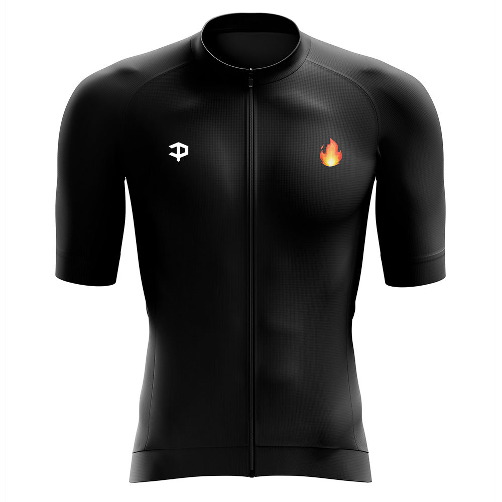 Cobrand Mens Short Sleeve Cycling Jersey Fire *