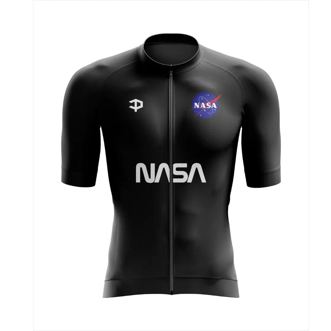 NASA Black Short Sleeve Cycling Jersey Pedal Clothing