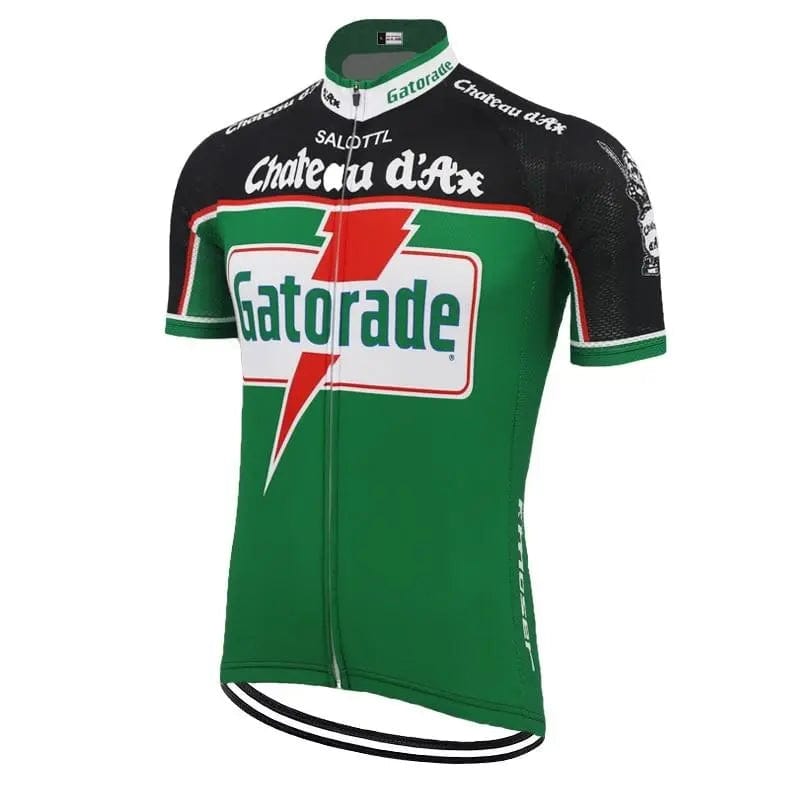 Team Gatorade Chateau d Ax Retro Cycling Jersey Pedal Clothing