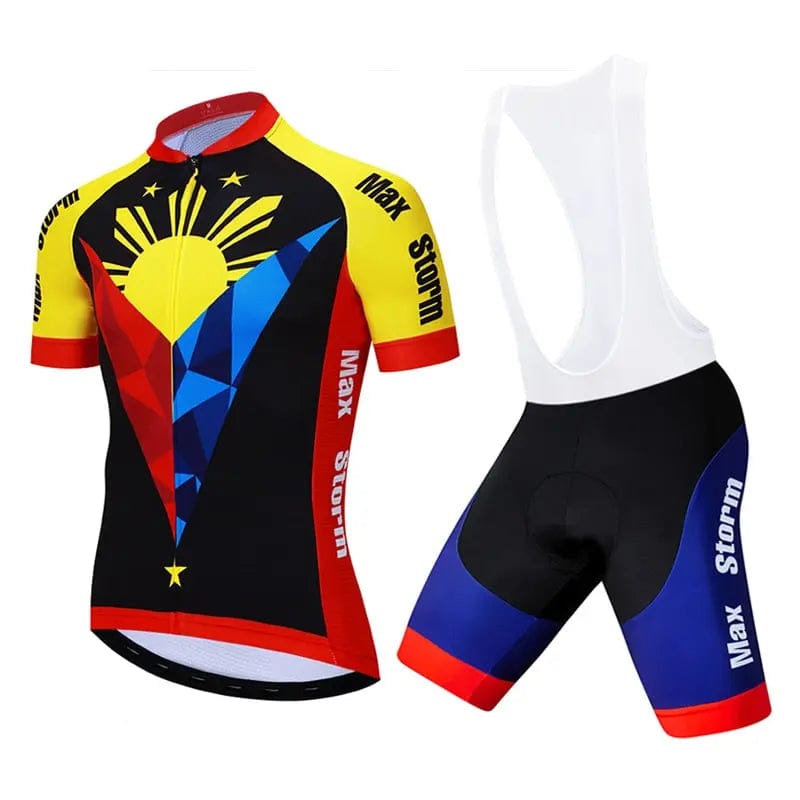 New Team Philippines Short Sleeve Cycling Jersey Pedal Clothing