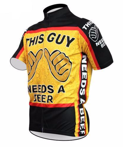 Beer Short Sleeve Cycling Jersey 4XL