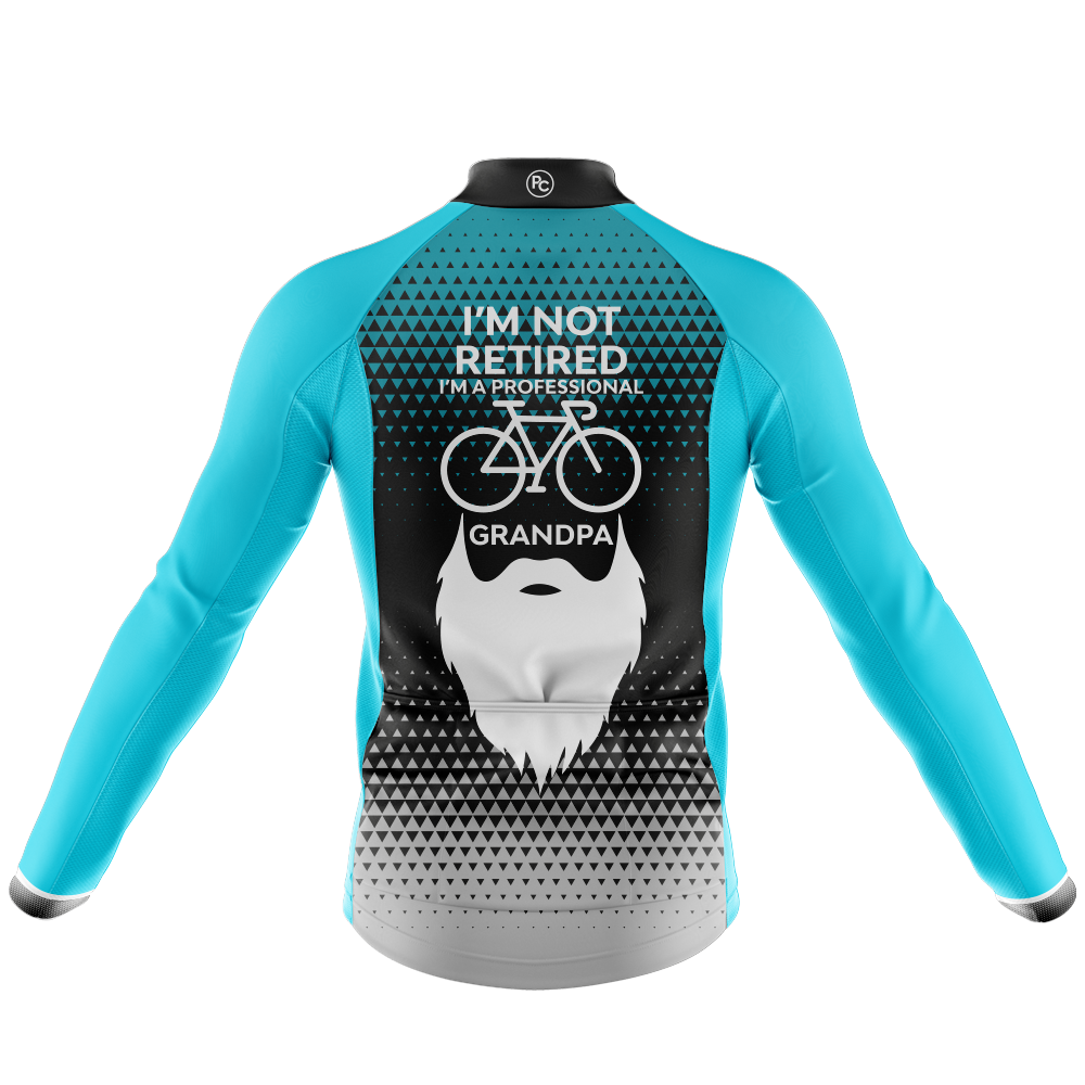 I'm Not Retired, I'm A Professional Grandpa Short Sleeve Cycling Jersey 4XL / Female