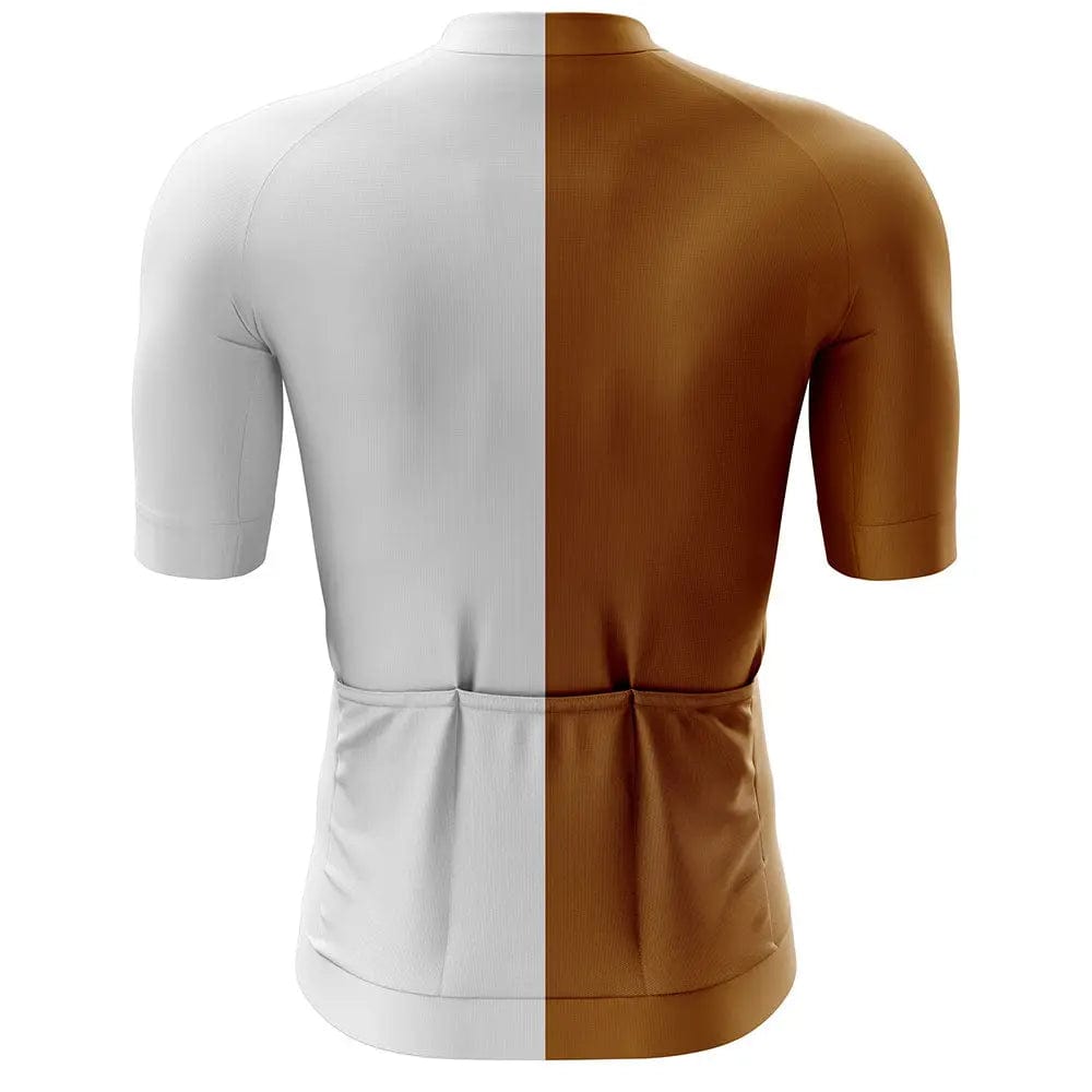 White short discount sleeve cycling jersey