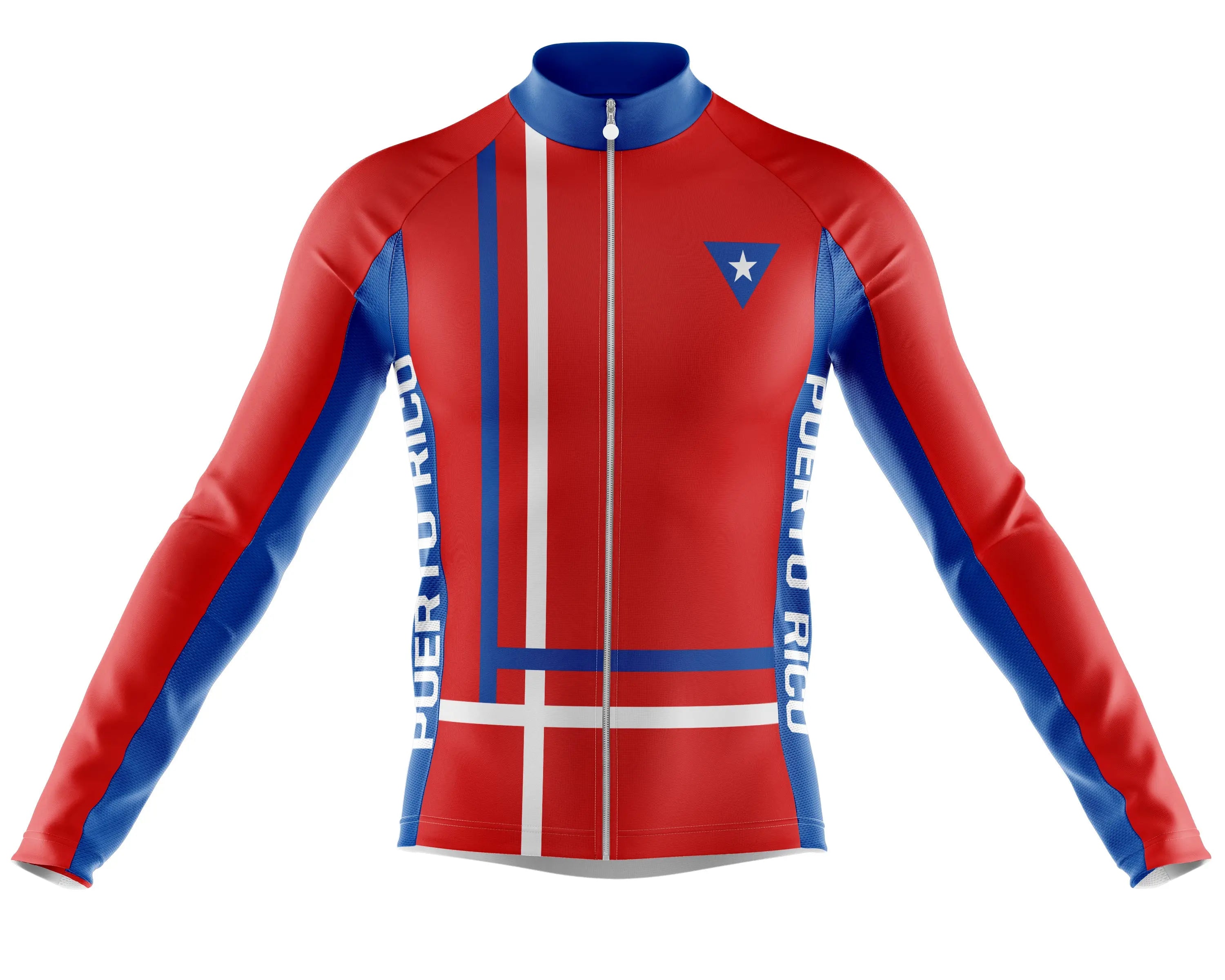 Team Puerto Rico Red Long Sleeve Cycling Jersey – Pedal Clothing